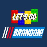 Let's Go Brandon Racing Biden Chant Spoof Logo Baby Bodysuit
