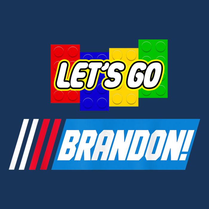 Let's Go Brandon Racing Biden Chant Spoof Logo Baby Bodysuit