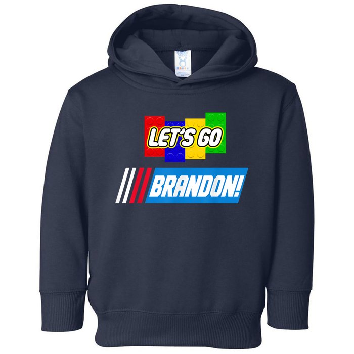 Let's Go Brandon Racing Biden Chant Spoof Logo Toddler Hoodie