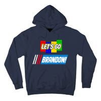 Let's Go Brandon Racing Biden Chant Spoof Logo Tall Hoodie