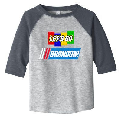 Let's Go Brandon Racing Biden Chant Spoof Logo Toddler Fine Jersey T-Shirt