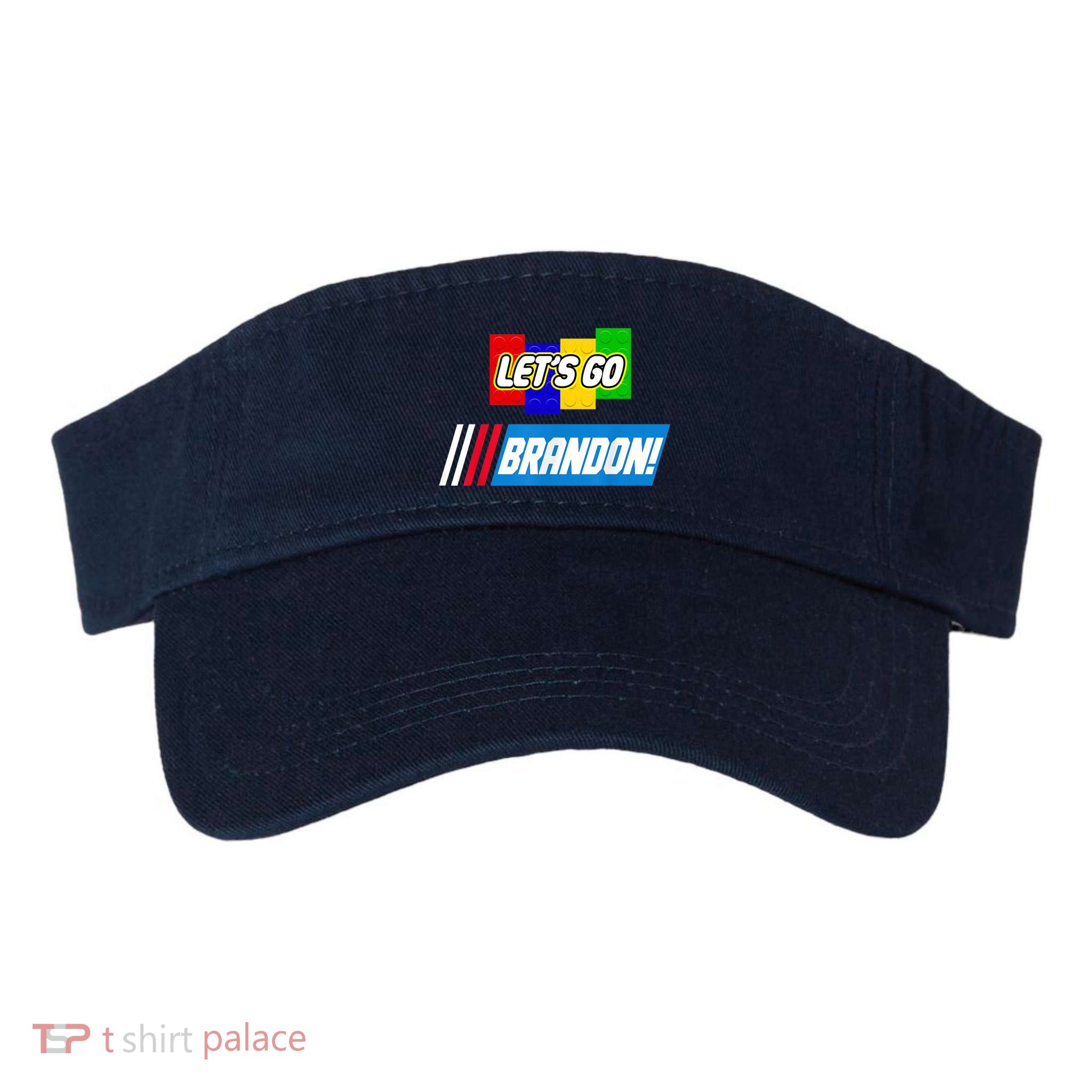 Let's Go Brandon Racing Biden Chant Spoof Logo Valucap Bio-Washed Visor