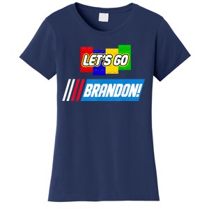 Let's Go Brandon Racing Biden Chant Spoof Logo Women's T-Shirt