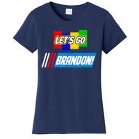 Let's Go Brandon Racing Biden Chant Spoof Logo Women's T-Shirt