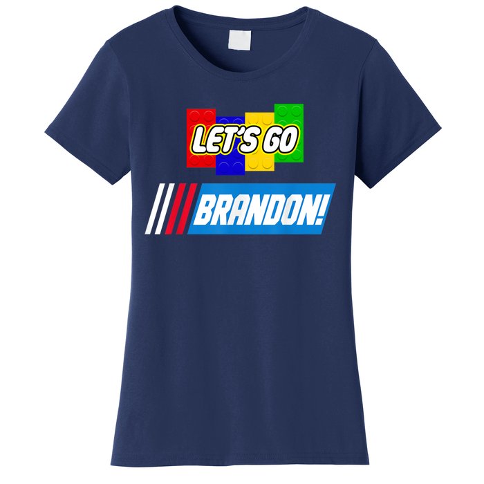 Let's Go Brandon Racing Biden Chant Spoof Logo Women's T-Shirt