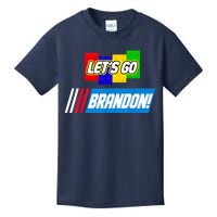 Let's Go Brandon Racing Biden Chant Spoof Logo Kids T-Shirt