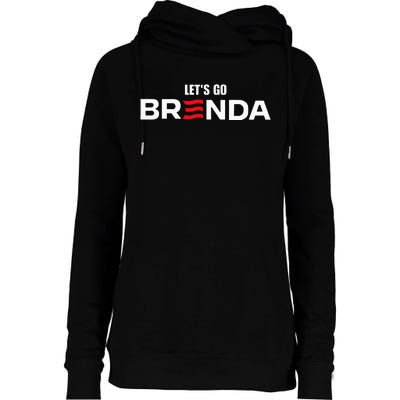 LetS Go Brenda Us Flag Womens Funnel Neck Pullover Hood