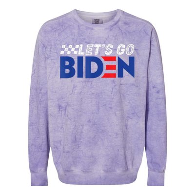 Let's Go Biden Brandon Colorblast Crewneck Sweatshirt