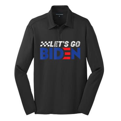 Let's Go Biden Brandon Silk Touch Performance Long Sleeve Polo