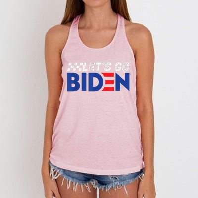 Let's Go Biden Brandon Women's Knotted Racerback Tank