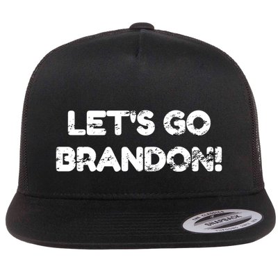 LetS Go Brandon Sarcastic Trump With Us Flag Vintage Custom Cute Gift Flatbill Hat