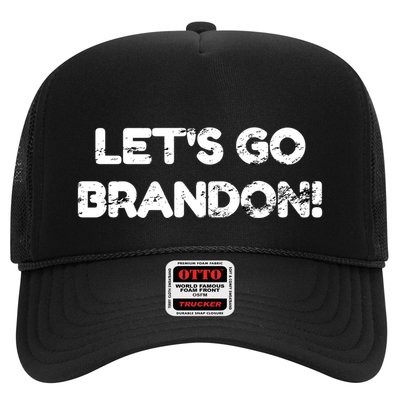 LetS Go Brandon Sarcastic Trump With Us Flag Vintage Custom Cute Gift Trucker Hat