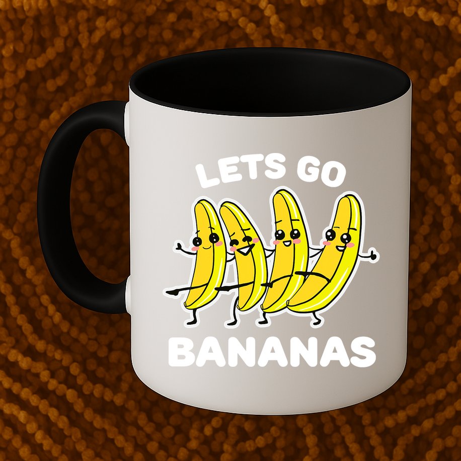 Let's Go Banana Funny Banana Squad Dancing Cute Mug