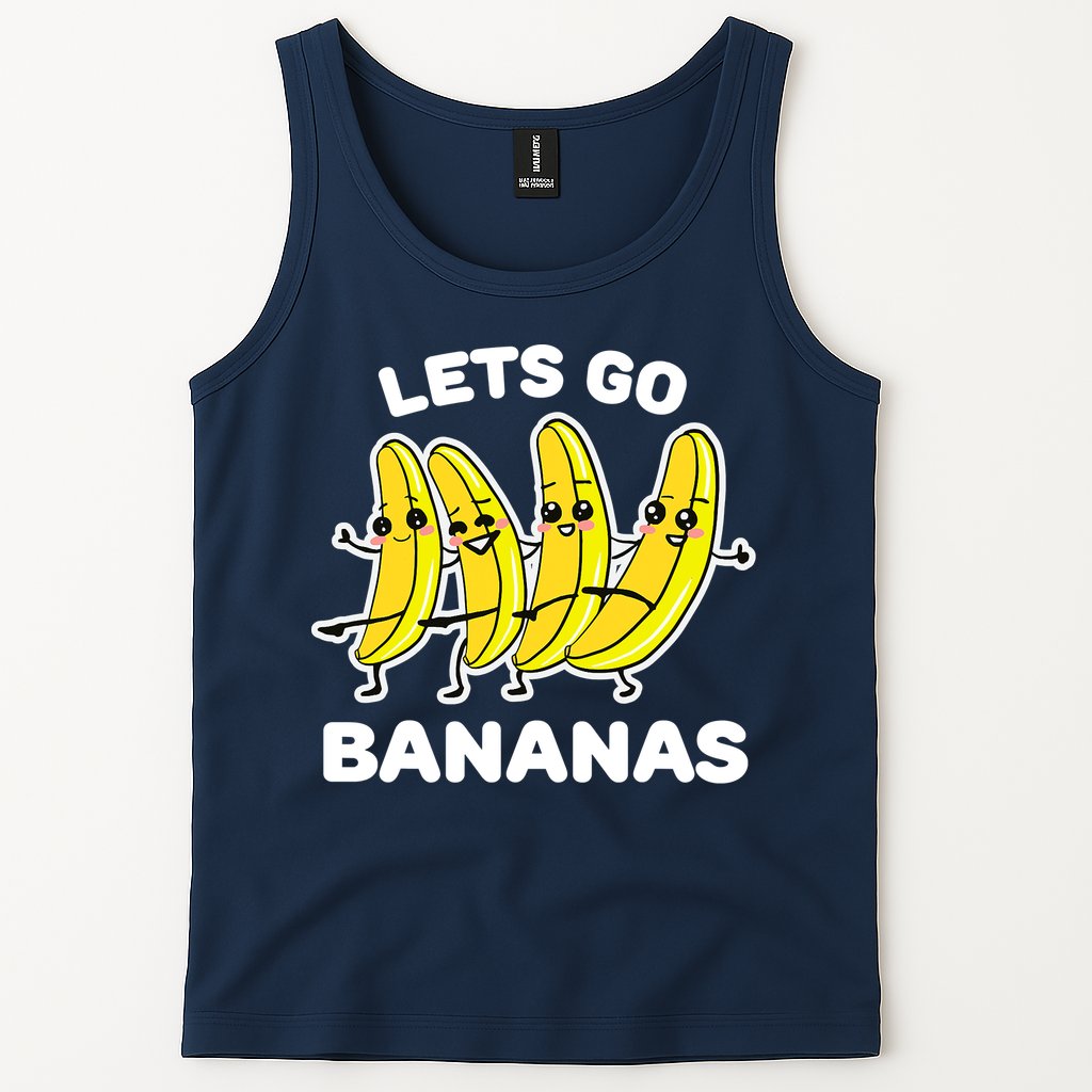 Let's Go Banana Funny Banana Squad Dancing Cute Tank Top