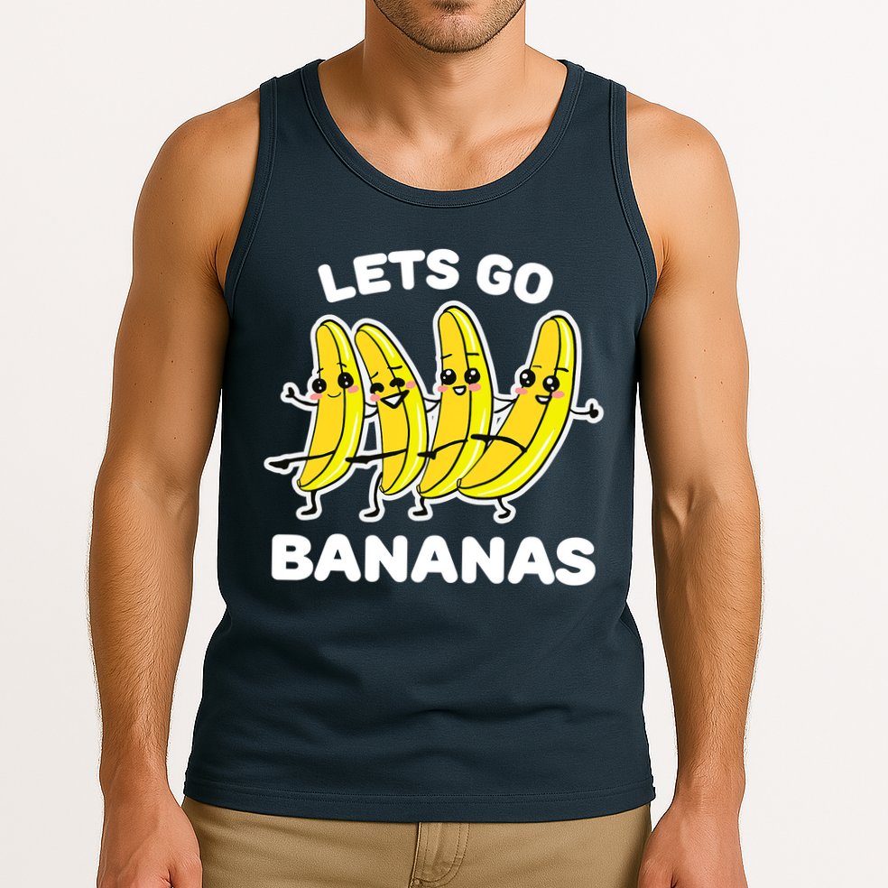 Let's Go Banana Funny Banana Squad Dancing Cute Tank Top