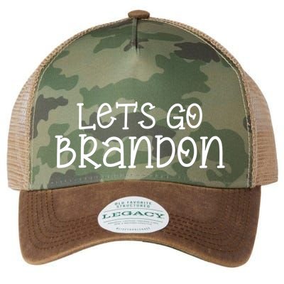 Let's Go Brandon Simple Text Legacy Tie Dye Trucker Hat