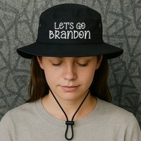 Let's Go Brandon Simple Text Bucket Hat