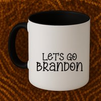 Let's Go Brandon Simple Text Mug