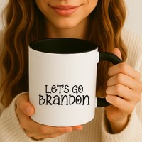 Let's Go Brandon Simple Text Mug