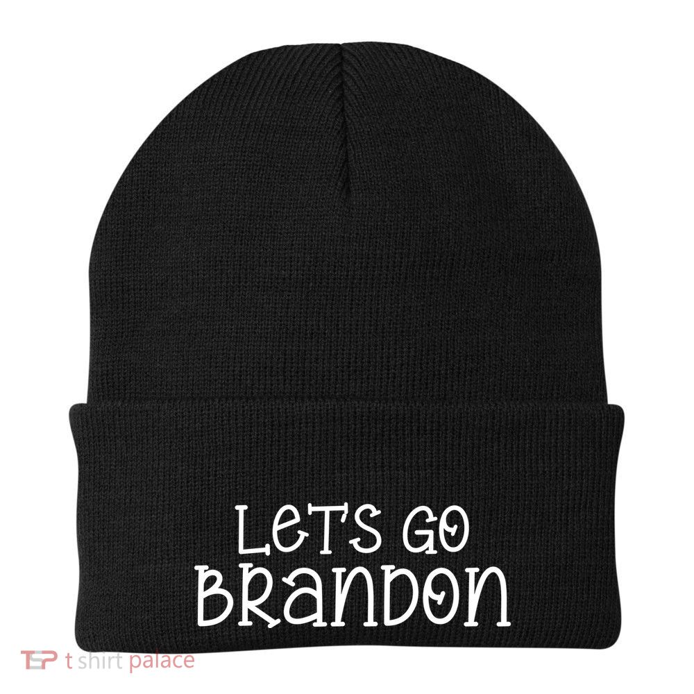 Let's Go Brandon Simple Text Beanie