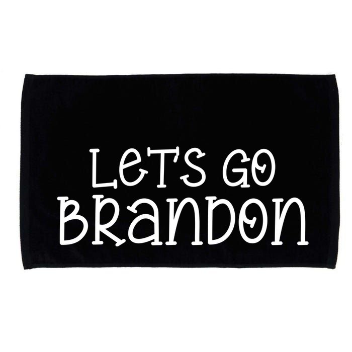 Let's Go Brandon Simple Text Microfiber Hand Towel