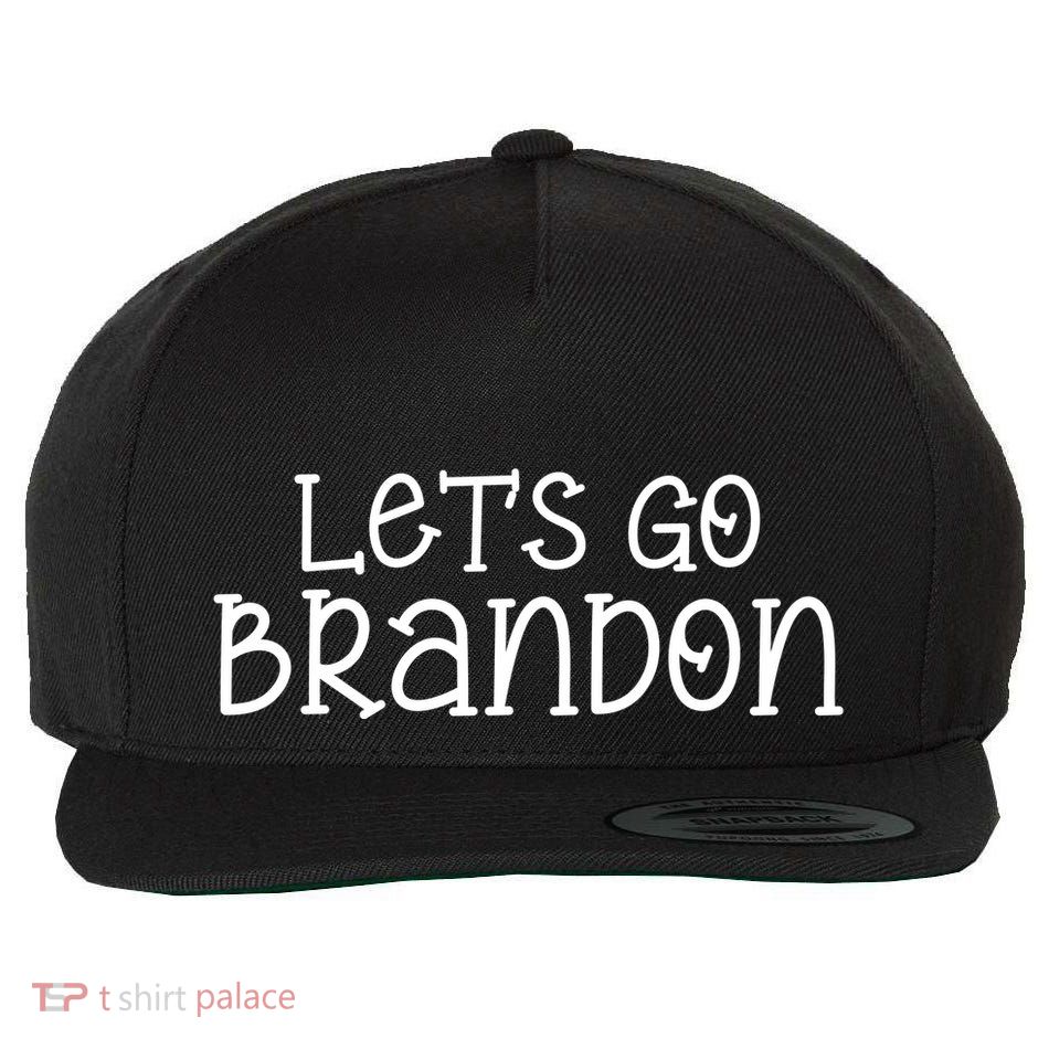 Let's Go Brandon Simple Text Wool Snapback Cap