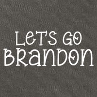 Let's Go Brandon Simple Text Cotton Canvas Backpack