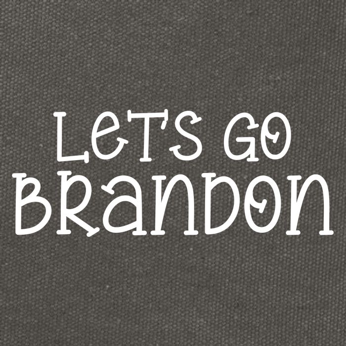 Let's Go Brandon Simple Text Cotton Canvas Backpack