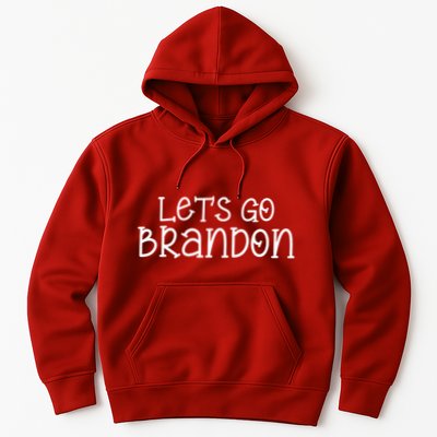 Let's Go Brandon Simple Text Hoodie