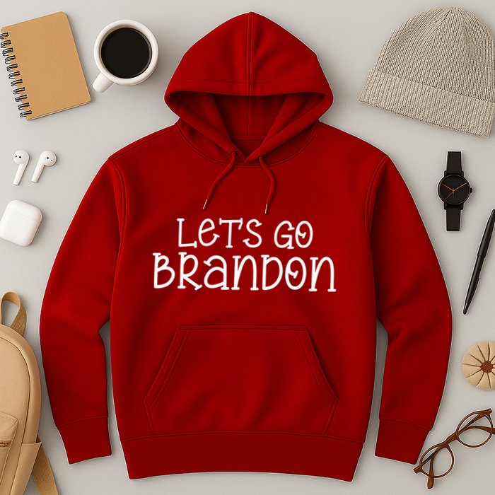 Let's Go Brandon Simple Text Hoodie