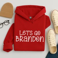 Let's Go Brandon Simple Text Hoodie