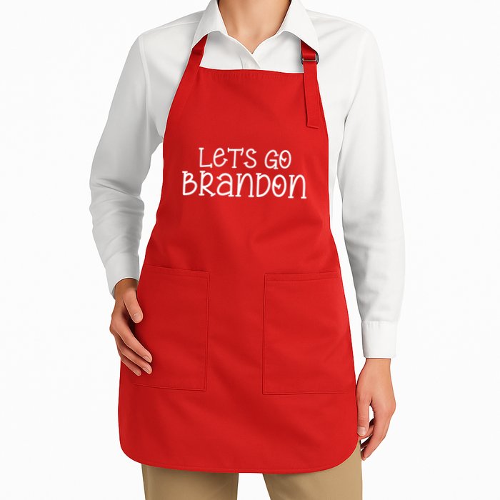 Let's Go Brandon Simple Text Apron