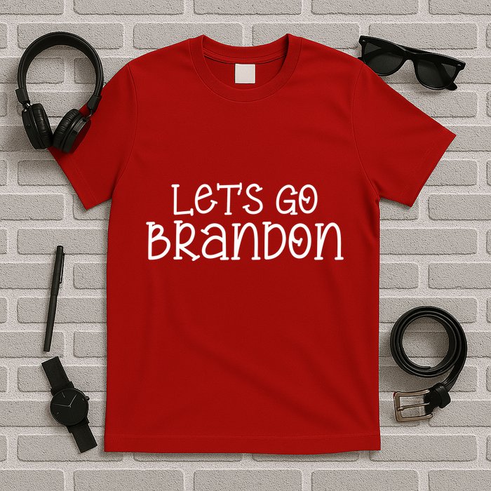 Let's Go Brandon Simple Text T-Shirt