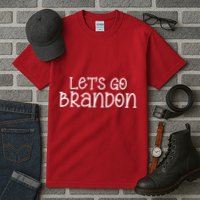 Let's Go Brandon Simple Text Tall T-Shirt