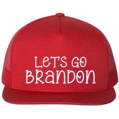 Let's Go Brandon Simple Text Flatbill Hat