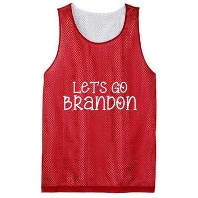 Let's Go Brandon Simple Text Mesh Reversible Basketball Jersey Tank