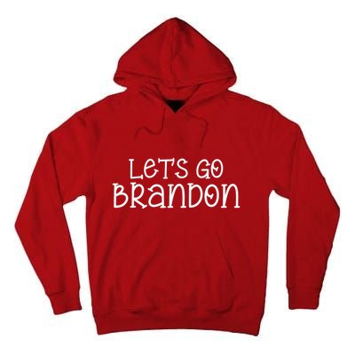 Let's Go Brandon Simple Text Tall Hoodie