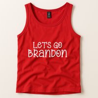 Let's Go Brandon Simple Text Tank Top
