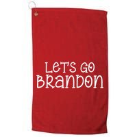 Let's Go Brandon Simple Text Golf Towel