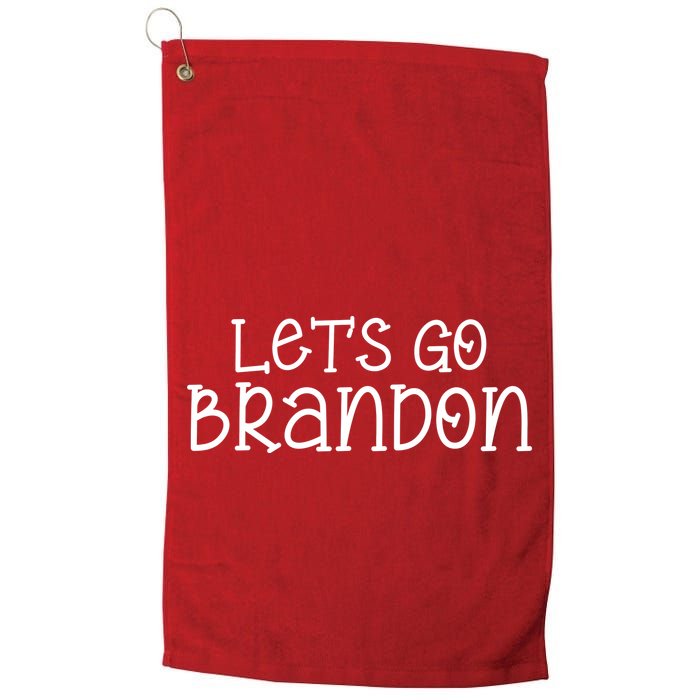 Let's Go Brandon Simple Text Golf Towel