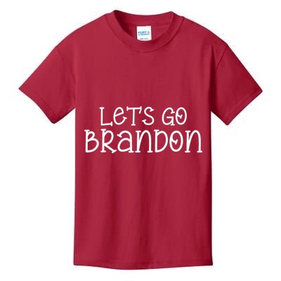 Let's Go Brandon Simple Text Kids T-Shirt