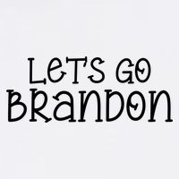Let's Go Brandon Simple Text Garment-Dyed Sweatshirt