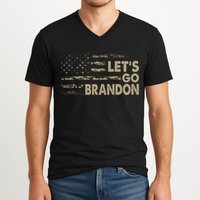 Let's Go Brandon Lets Go Brandon Lets Go Brandon Let's Go Brandon V-Neck T-Shirt