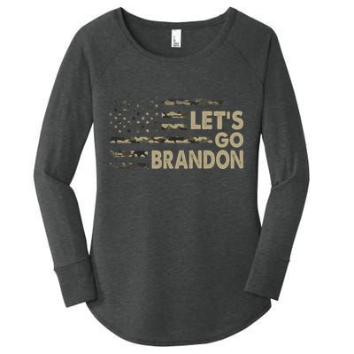 Let's Go Brandon Lets Go Brandon Lets Go Brandon Let's Go Brandon Women's Perfect Tri Tunic Long Sleeve Shirt