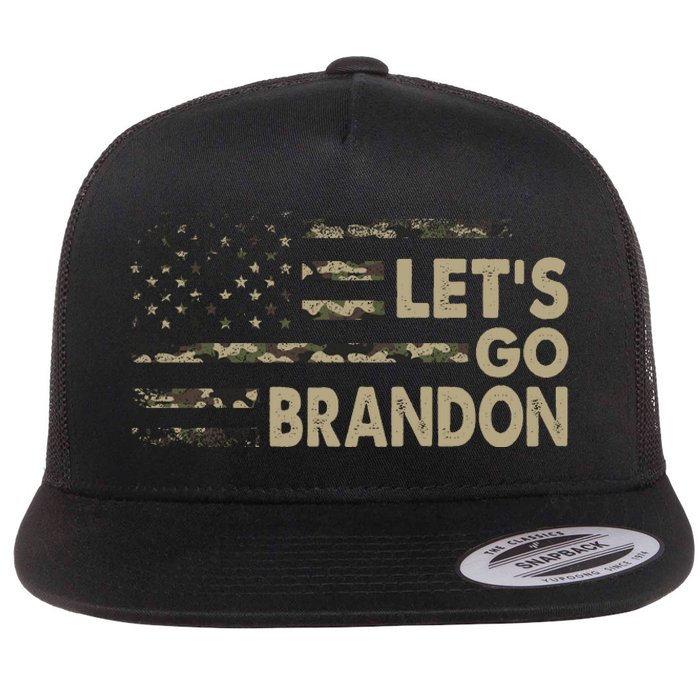 Let's Go Brandon Lets Go Brandon Lets Go Brandon Let's Go Brandon Flat Bill Trucker Hat