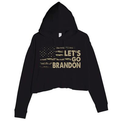 Let's Go Brandon Lets Go Brandon Lets Go Brandon Let's Go Brandon Crop Fleece Hoodie