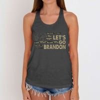 Let's Go Brandon Lets Go Brandon Lets Go Brandon Let's Go Brandon Women's Knotted Racerback Tank