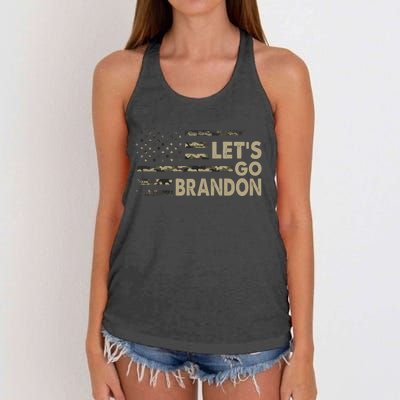 Let's Go Brandon Lets Go Brandon Lets Go Brandon Let's Go Brandon Women's Knotted Racerback Tank