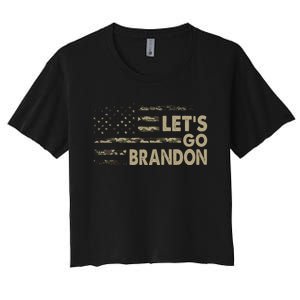 Let's Go Brandon Lets Go Brandon Lets Go Brandon Let's Go Brandon Women's Crop Top Tee