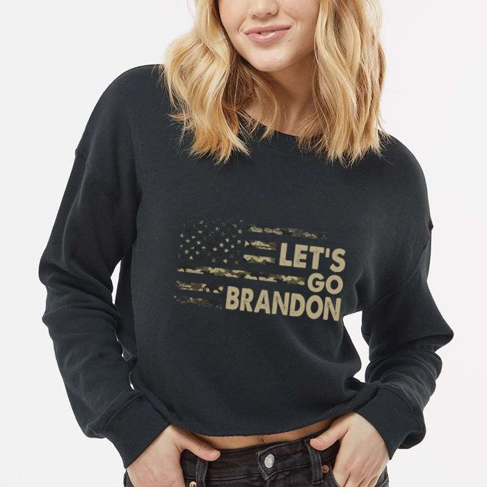 Let's Go Brandon Lets Go Brandon Lets Go Brandon Let's Go Brandon Cropped Pullover Crew